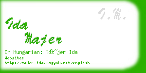 ida majer business card